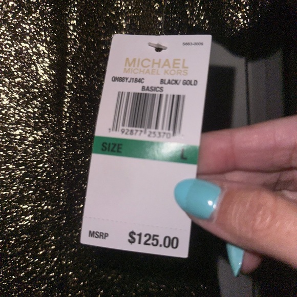 Michael Kors Large Shimmery Metallic Golden Dress.Large. - Picture 2 of 5